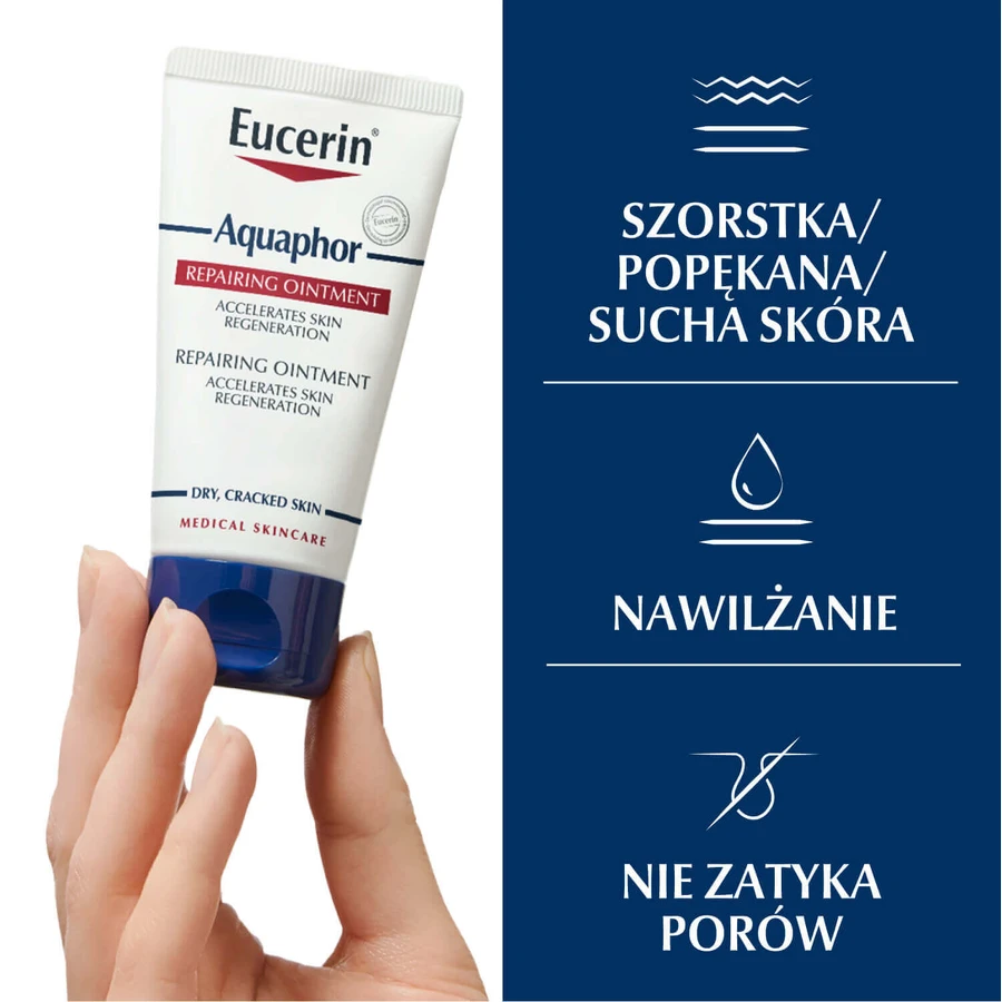 Аквафор Eucerin, восстанавливающий крем для сухой, потрескавшейся и раздраженной кожи, 45 мл.: цены и характеристики