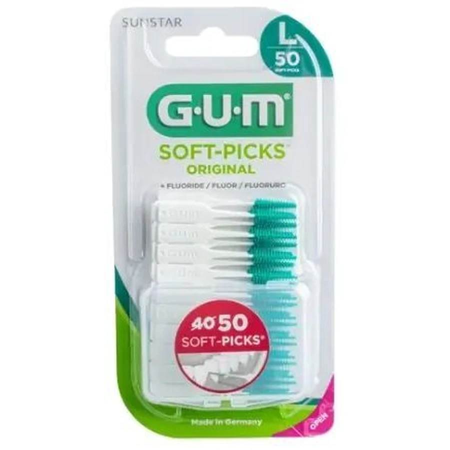 Зубна щітка міжзубна Gum Soft-Picks з фтором Велика 50 шт: ціни та характеристики