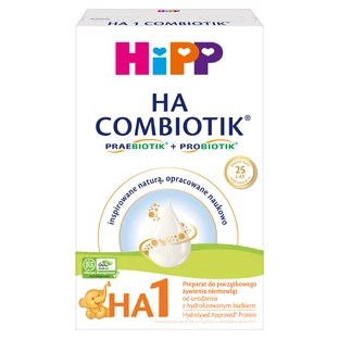 HiPP HA 1 Combiotik, детское молоко, с рождения, 350 г