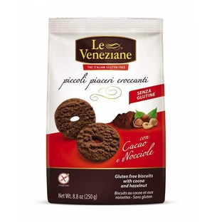 Печенье с фундуком и какао, 250 г, Le Veneziane,