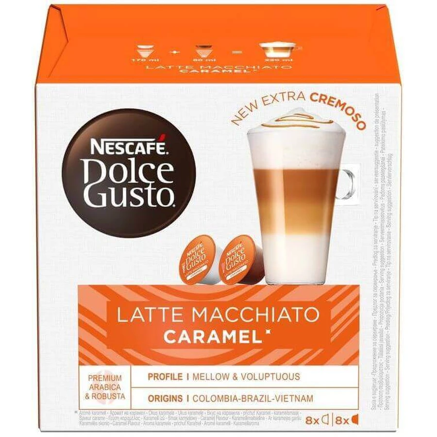 Кавові капсули Nescafé Dolce Gusto® Latte Macchiato Caramel 16 капсул: ціни та характеристики