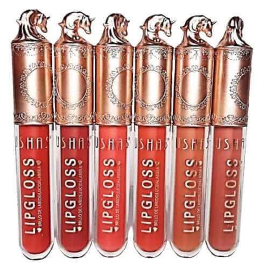 Набір з 6 блисків для губ, Ushas, Lip Gloss, Classic: ціни та характеристики