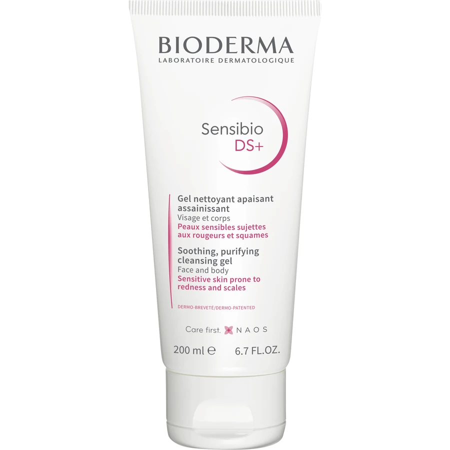 Bioderma Sensibio DS+ Gel moussant очищуючий піноутворюючий гель для стягнутої шкіри, себореї 200 мл: ціни та характеристики