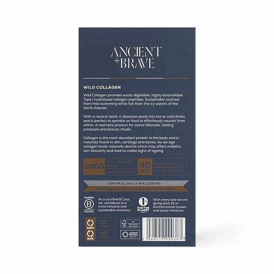 Гидролизованный морской коллаген Wild Collagen, 200 г, Ancient and Brave: цены и характеристики