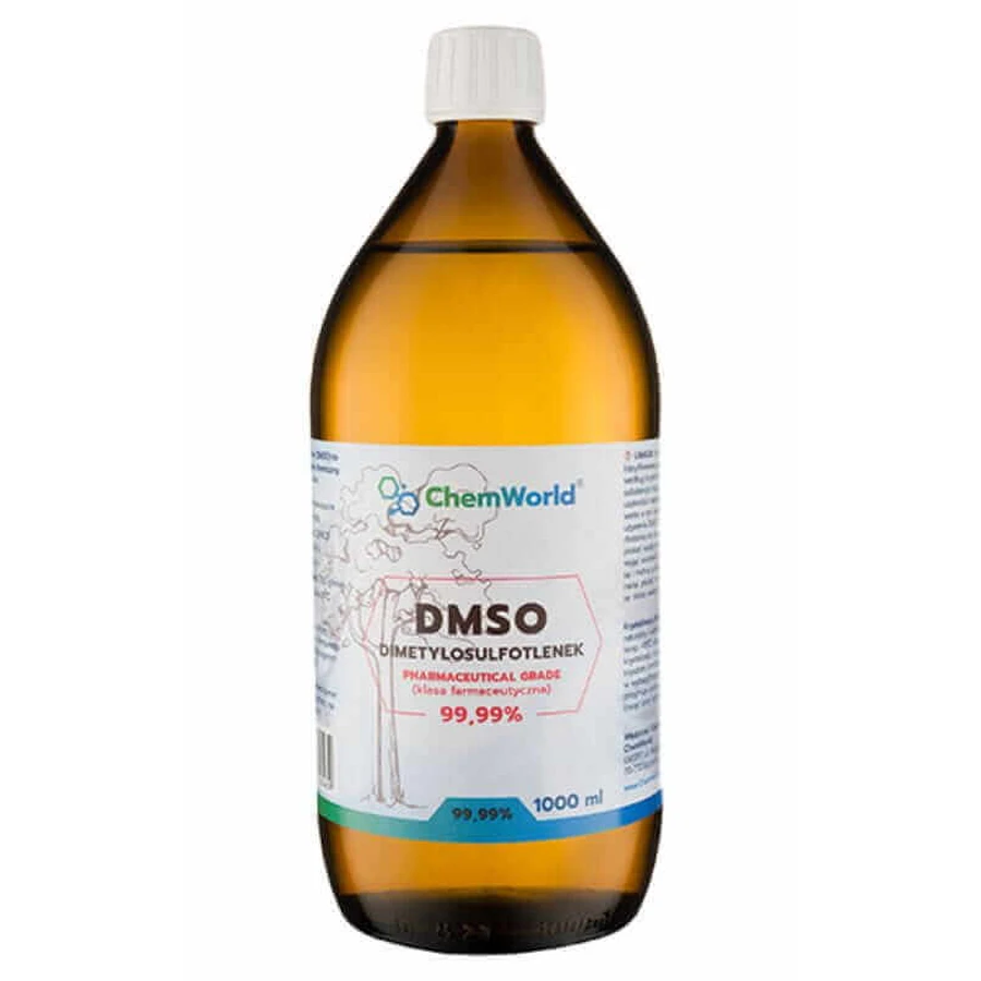 ДМСО 99,99% фармацевтичний сорт 1000 мл ChemWorld: ціни та характеристики