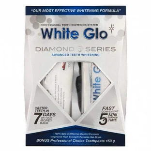 White Glo Diamond Series Treatment Kit, 50 мл + White Glo Professional Choice Toothpaste, 100 мл, Barros Laboratories