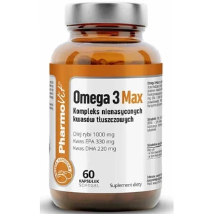 Омега 3 Макс 60 капсул PharmoVit Clean Label