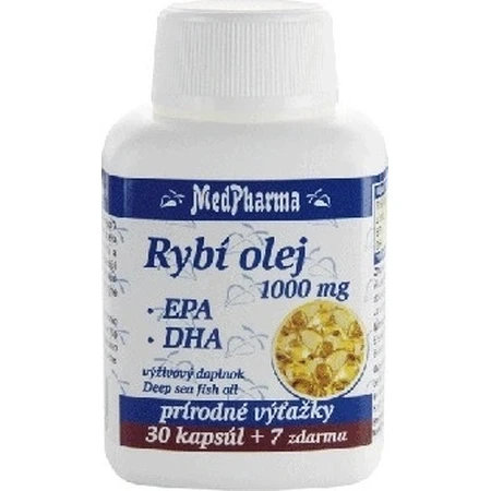 MedPharma FISH OIL 1000 мг - EPA, DHA 1×37 cps, пищевая добавка: цены и характеристики