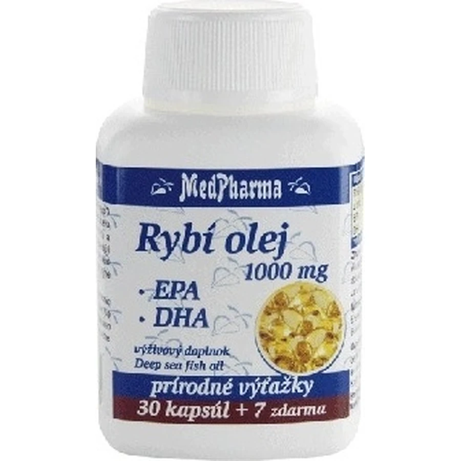MedPharma FISH OIL 1000 мг - EPA, DHA 1×37 cps, пищевая добавка: цены и характеристики