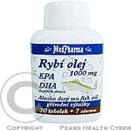MedPharma FISH OIL 1000 мг - EPA, DHA 1×37 cps, пищевая добавка: цены и характеристики