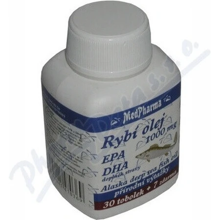 MedPharma FISH OIL 1000 мг - EPA, DHA 1×37 cps, пищевая добавка: цены и характеристики