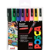 Набір акрилових маркерів PC-3M Fine, 8 штук, Posca