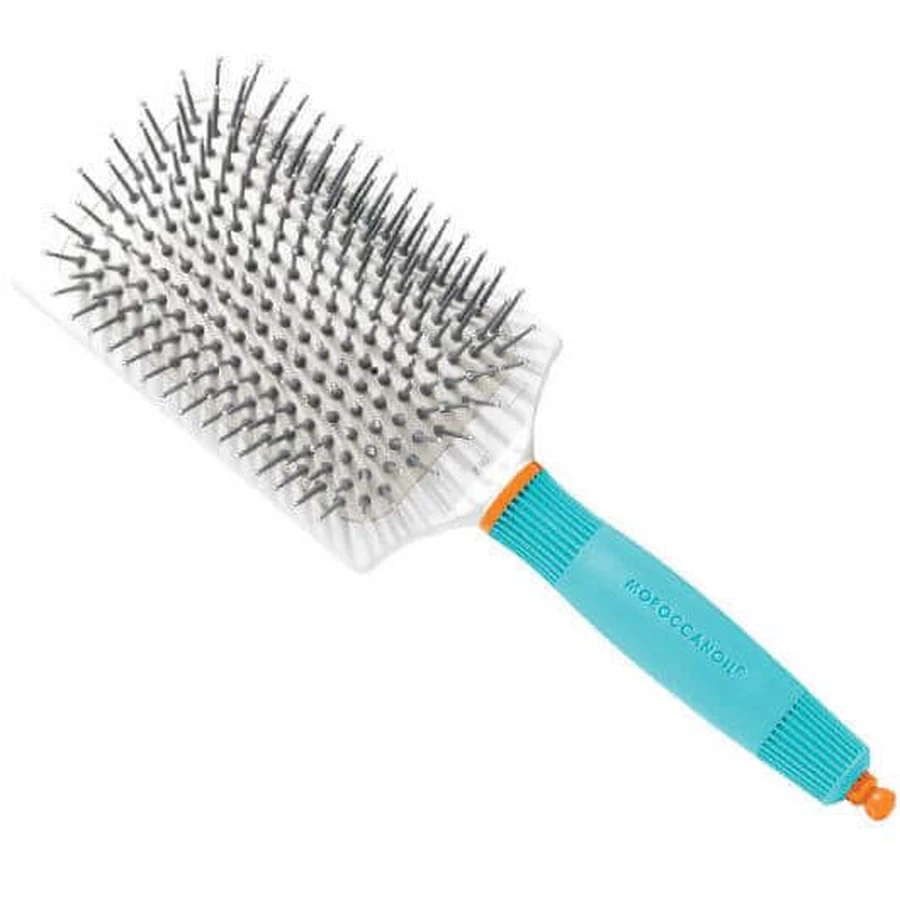 Срібні керамічні щітки Large Paddle, Moroccanoil: ціни та характеристики