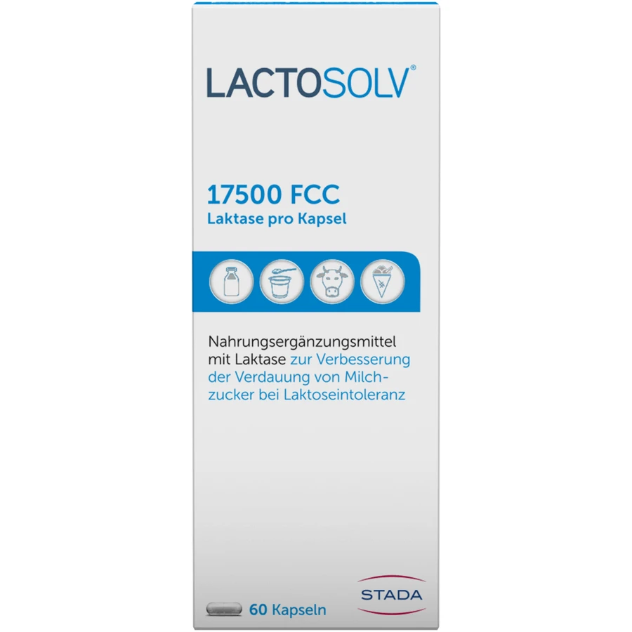 Лактосолв Stada Lactosolv 17500 FCC, 60 капсул: ціни та характеристики