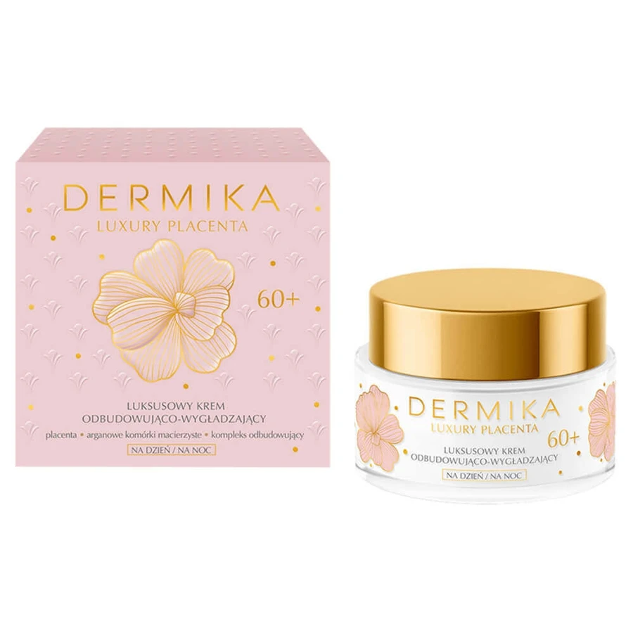 Dermika Luxury Placenta 60+, розкішний відновлювальний та омолоджувальний крем, 50 мл: ціни та характеристики