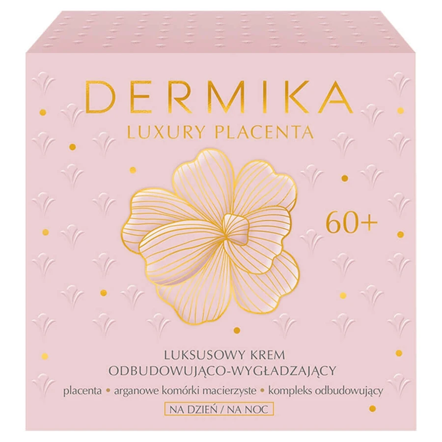Dermika Luxury Placenta 60+, розкішний відновлювальний та омолоджувальний крем, 50 мл: ціни та характеристики