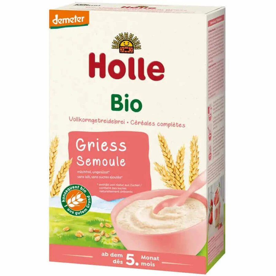 Суха безмолочна каша Holle Bio Пшенична для дітей з 5 місяців, 200 г: ціни та характеристики