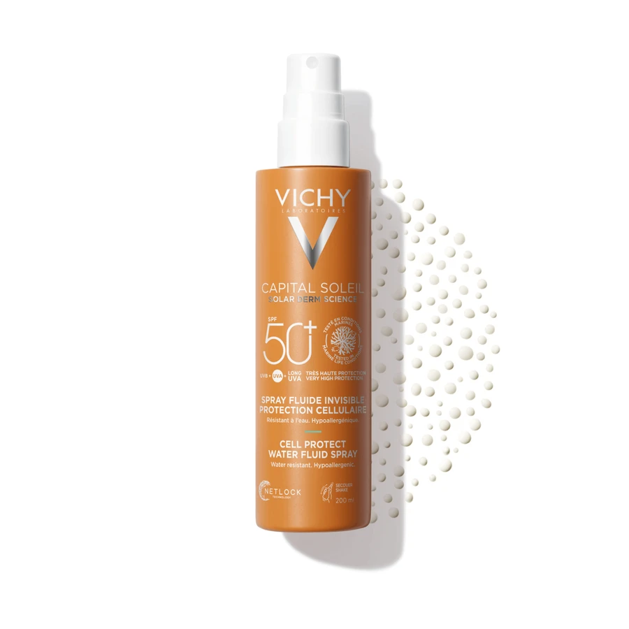Vichy Capital Soleil Водостойкий флюид-спрей SPF50+ 200 мл: цены и характеристики