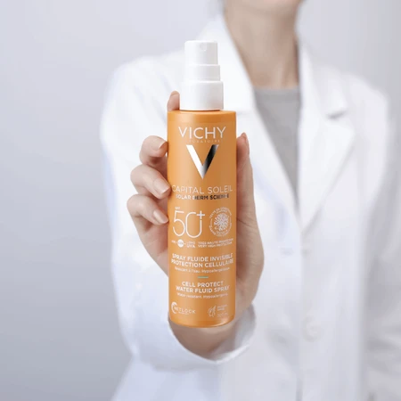 Vichy Capital Soleil Водостойкий флюид-спрей SPF50+ 200 мл: цены и характеристики