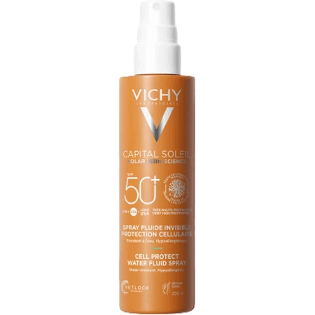 Vichy Capital Soleil Водостойкий флюид-спрей SPF50+ 200 мл: цены и характеристики