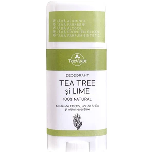 Дезодорант с чайным деревом и лаймом, 60 г, Trio Verde