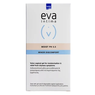 Вульво-вагінальний гель Intermed Eva Intima Moist pH 5.5 зволожувальний та заспокіливий, апликатор 5 г, №9