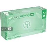 Рукавички медичні латексні оглядові sempercare нестерильні припудрені 6-7, 7-8, 8-9 пара