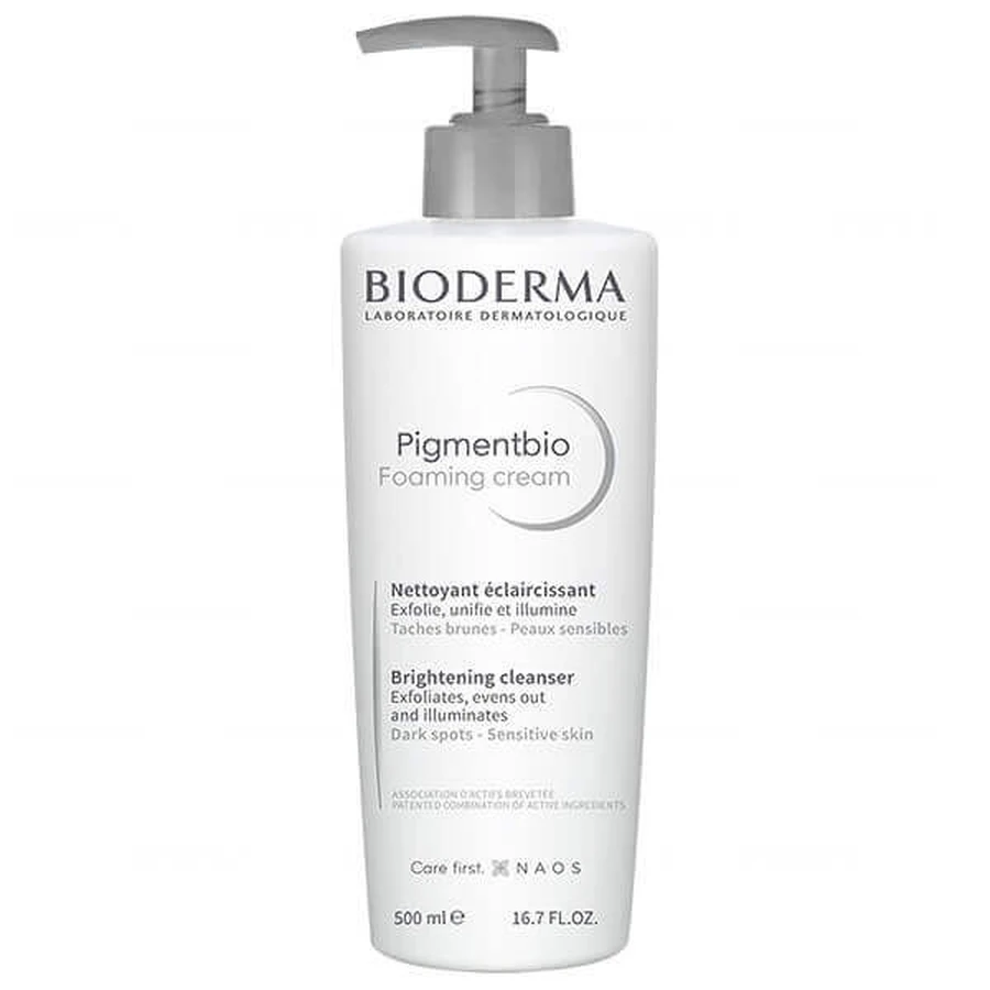 Bioderma Pigmentbio Foaming Cream Очищувальний та відлущувальний крем для зменшення гіперпігментації 500мл: ціни та характеристики