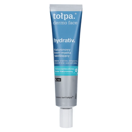 Topa Dermo Face, Hydrativ, зволожуючий нічний крем-маска для обличчя, шиї та декольте, 40 мл.: ціни та характеристики
