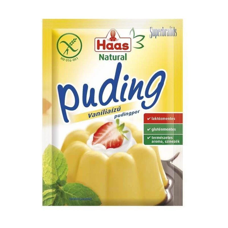 Порошок для пудинга со вкусом ванили без глютена, 40 г, Haas Natural: цены и характеристики