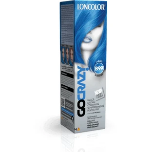 Loncolor Go Crazy Masc (крем) полуперманентный красящий крем B99 Blue, 1 шт.