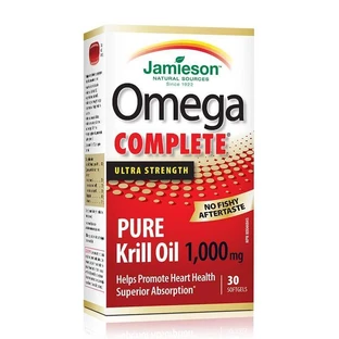 Omega Complete Super Krill 1000 мг, 30 капсул, Jamieson