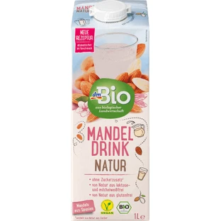 DmBio Натуральный миндальный кефир natur ECO, 1 литр