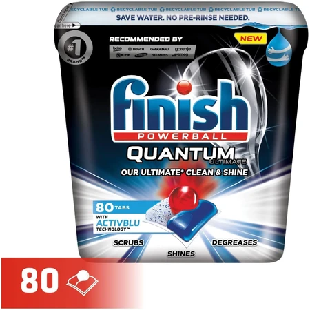 Капсули для посудомийної машини Finish Quantum Ultimate 80 шт.: ціни та характеристики