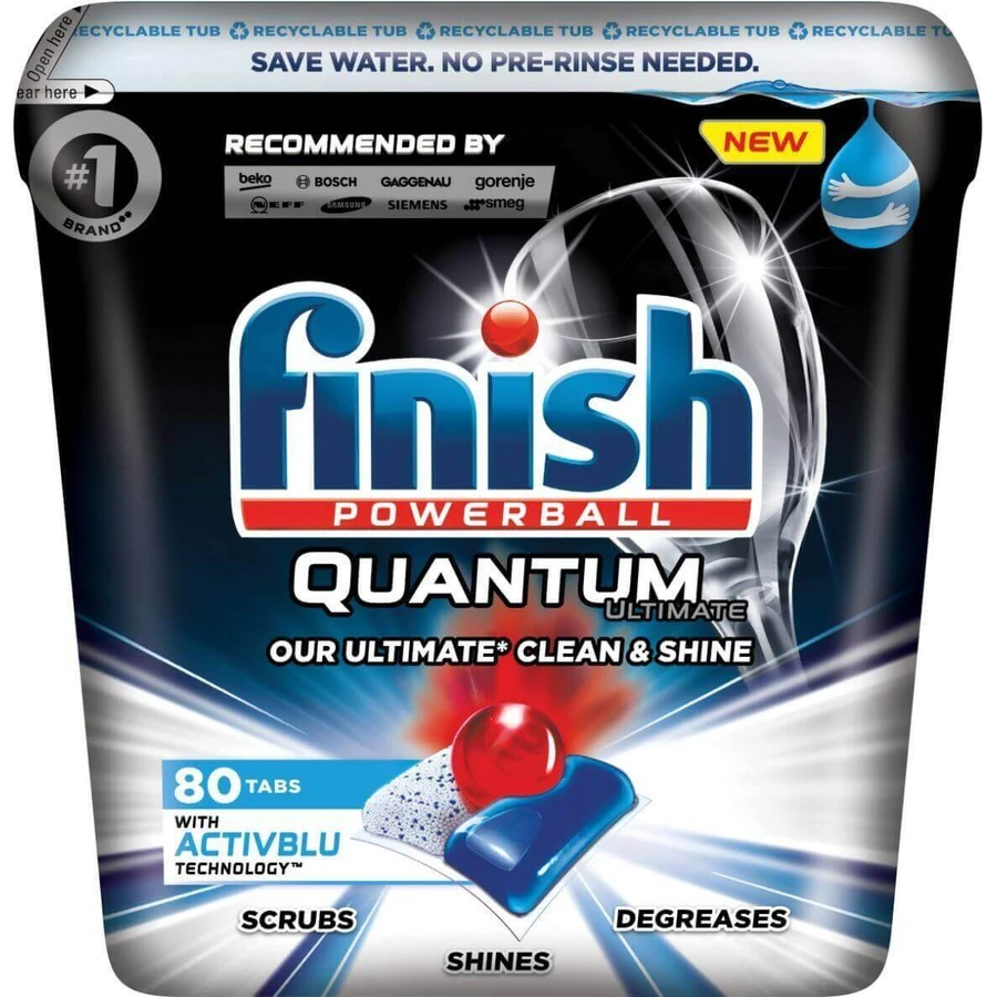 Капсули для посудомийної машини Finish Quantum Ultimate 80 шт.: ціни та характеристики