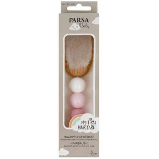 Детская щетка из FSC букового дерева, розовая, Parsa, Parsa
