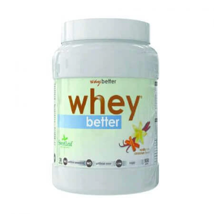 Протеїновий порошок Whey Better з ваніллю та корицею Whey Better, 900 г, Way Better: ціни та характеристики