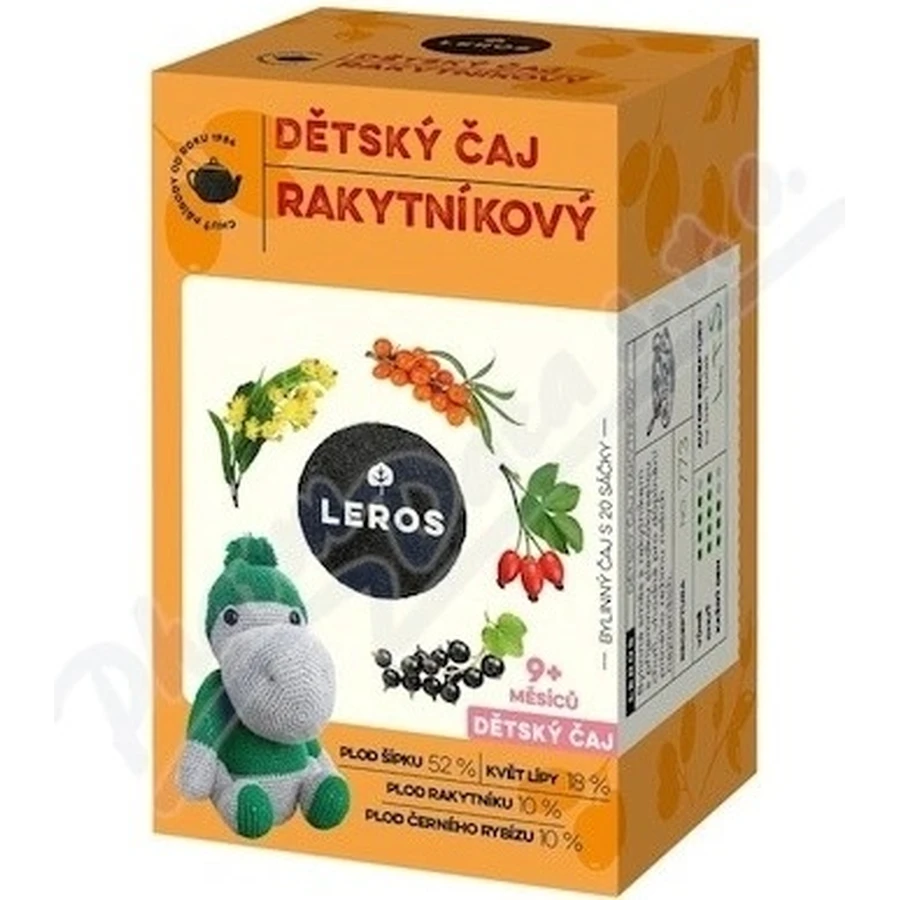 LEROS Дитячий чай - обліпиха 20×2 г, чай: ціни та характеристики