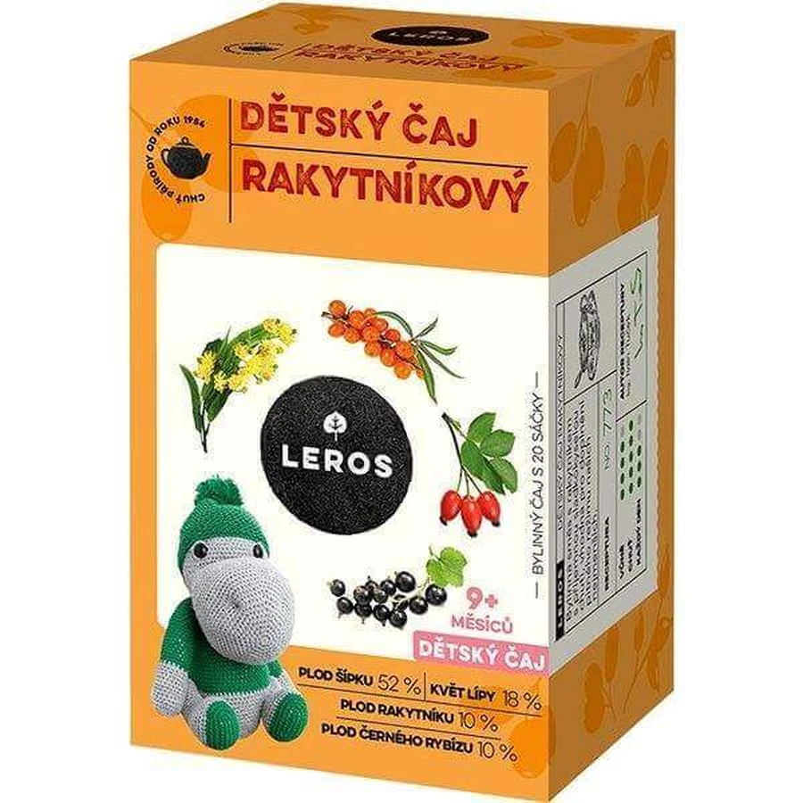 LEROS Дитячий чай - обліпиха 20×2 г, чай: ціни та характеристики