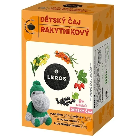 LEROS Дитячий чай - обліпиха 20×2 г, чай: ціни та характеристики