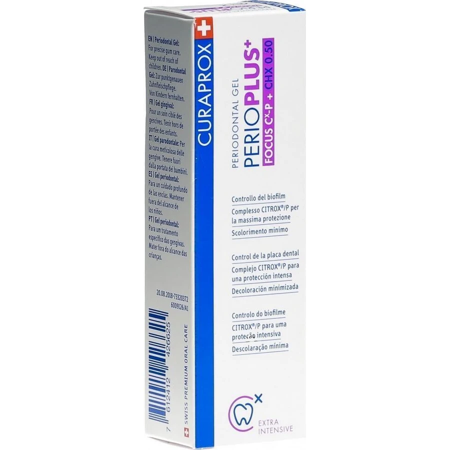 Curaprox Perio Plus Focus CHX 0,50% Гель для зубів 10 мл: ціни та характеристики
