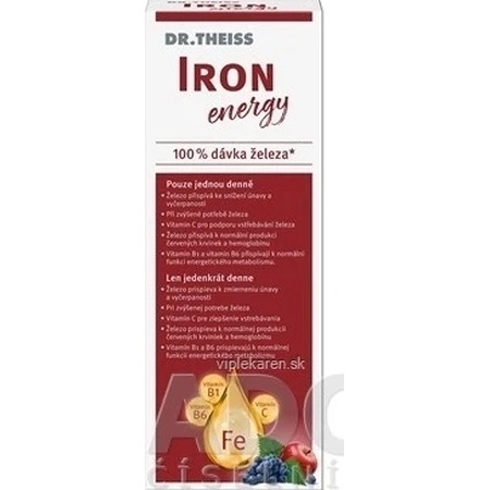 Dr Theiss Iron Energy 1×250 мл, пищевая добавка: цены и характеристики