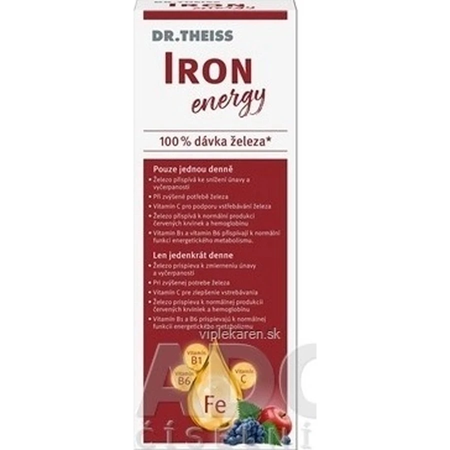 Dr Theiss Iron Energy 1×250 мл, пищевая добавка: цены и характеристики