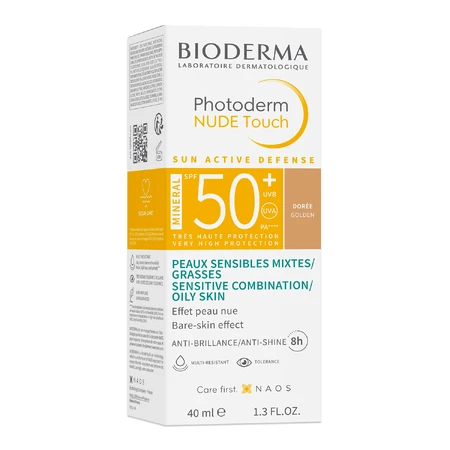 Bioderma Photoderm Nude Touch Минеральная тональная основа с минеральным эффектом nude темный оттенок SPF 50+, 40 мл: цены и характеристики
