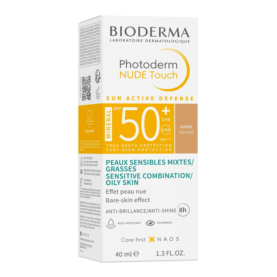 Bioderma Photoderm Nude Touch Минеральная тональная основа с минеральным эффектом nude темный оттенок SPF 50+, 40 мл: цены и характеристики