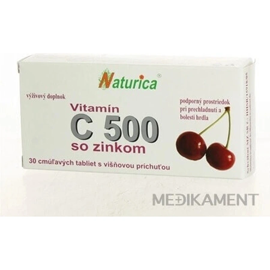 Naturica ВІТАМІН С 500 мг з цинком 1×30 табл. для розсмоктування: ціни та характеристики