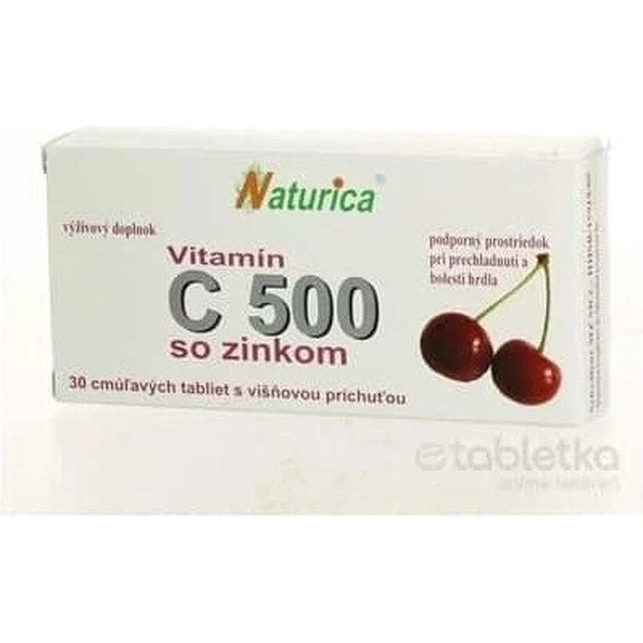 Naturica ВІТАМІН С 500 мг з цинком 1×30 табл. для розсмоктування: ціни та характеристики