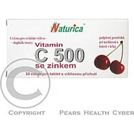 Naturica ВІТАМІН С 500 мг з цинком 1×30 табл. для розсмоктування: ціни та характеристики
