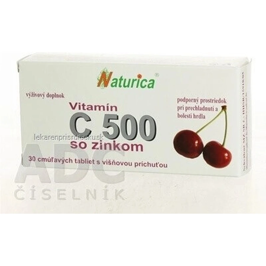 Naturica ВІТАМІН С 500 мг з цинком 1×30 табл. для розсмоктування: ціни та характеристики