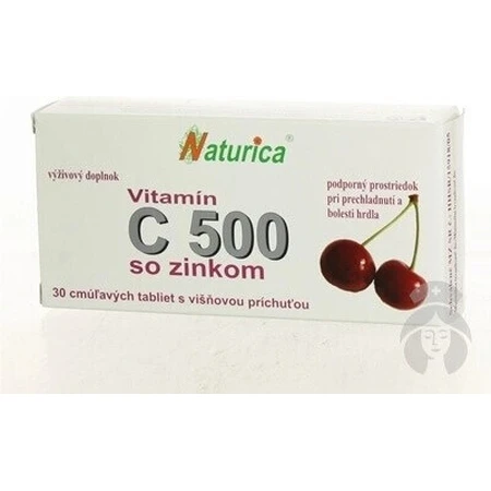 Naturica ВІТАМІН С 500 мг з цинком 1×30 табл. для розсмоктування: ціни та характеристики